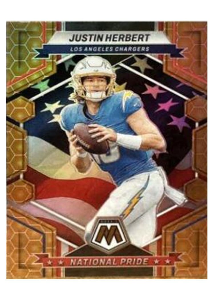 2023 Panini Mosaic Base Set Justin Herbert #255 card