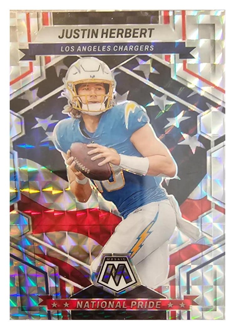 2023 Panini Mosaic Base Set Justin Herbert #255 card