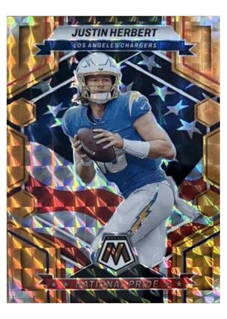 2023 Panini Mosaic Base Set Justin Herbert #255 card