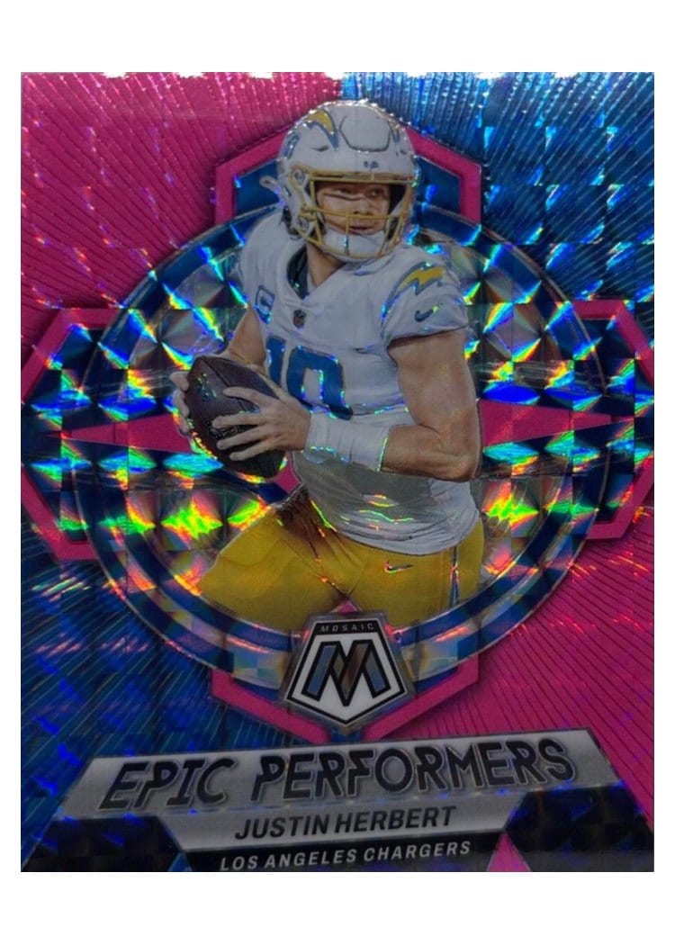 2023 Panini Mosaic Base Set Justin Herbert #255 card