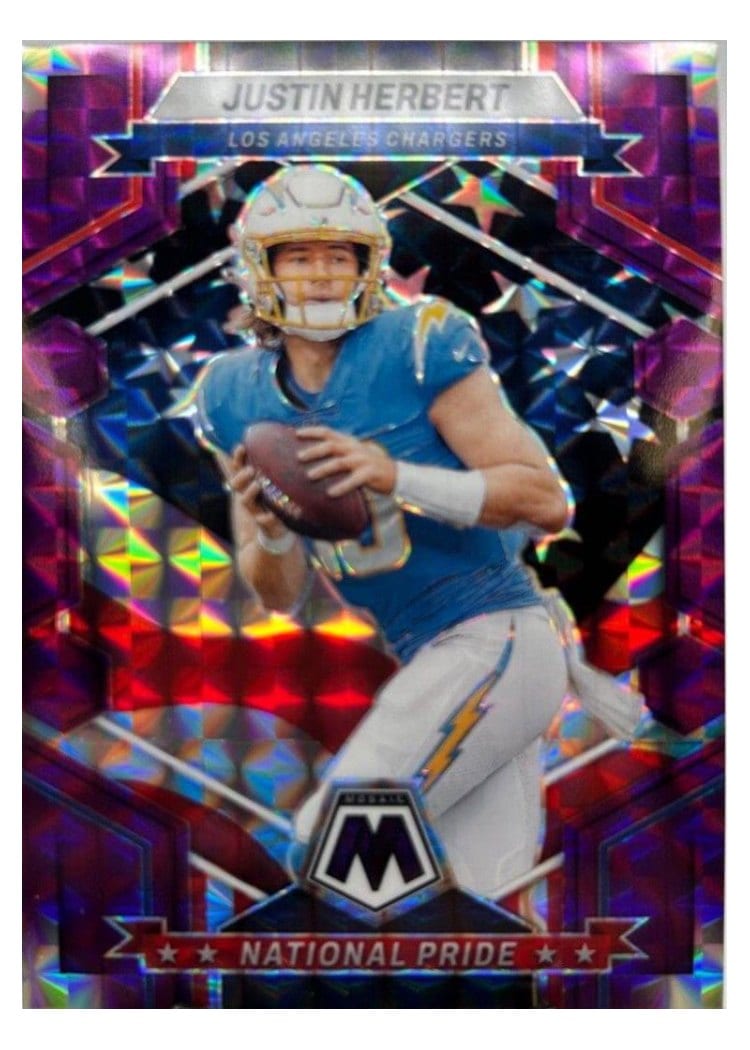 2023 Panini Mosaic Base Set Justin Herbert #255 card