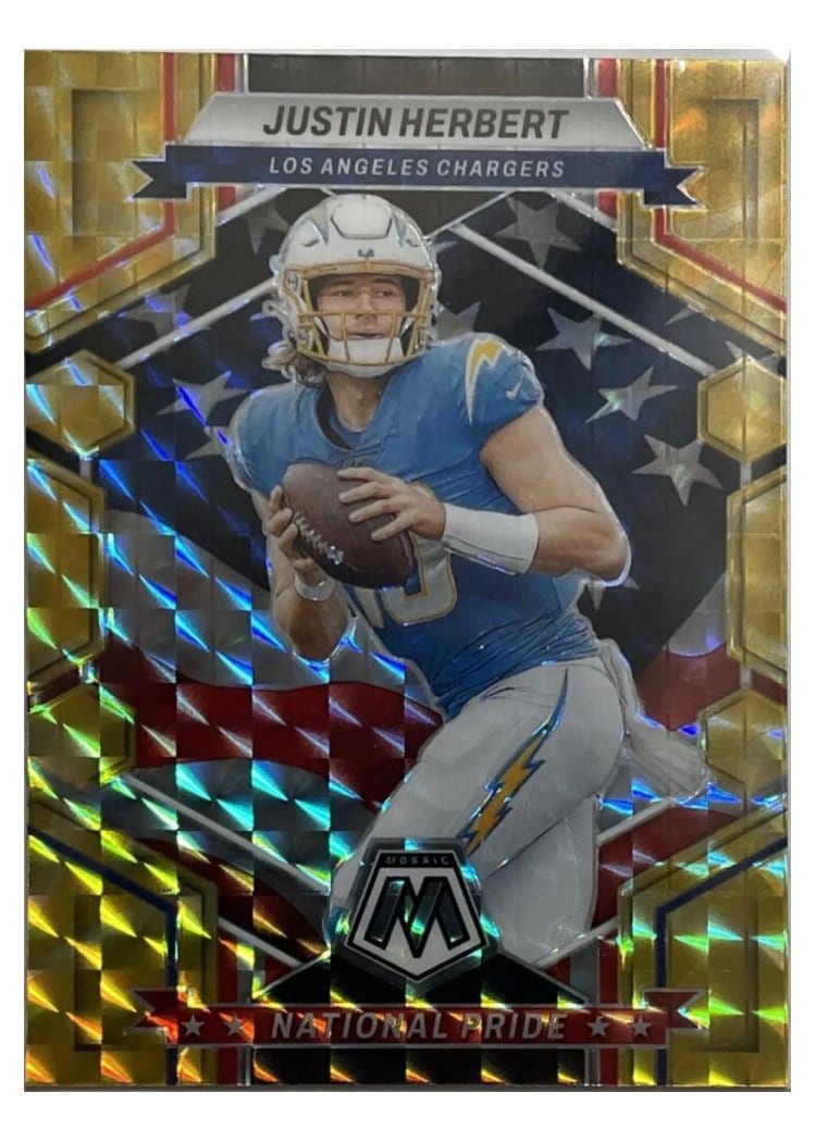 2023 Panini Mosaic Base Set Justin Herbert #255 card