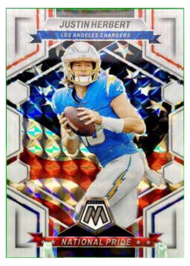 2023 Panini Mosaic Base Set Justin Herbert #255 card