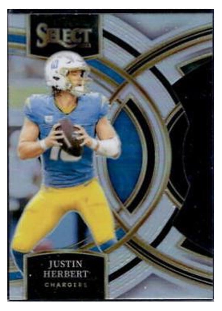 2023 Panini Select Base Set Justin Herbert #136 card