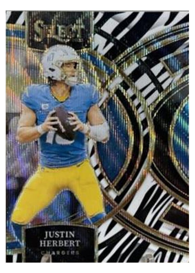 2023 Panini Select Base Set Justin Herbert #136 card