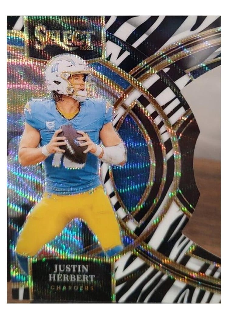 2023 Panini Select Base Set Justin Herbert #136 card