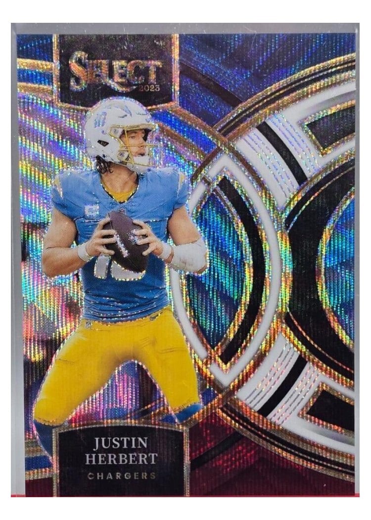 2023 Panini Select Base Set Justin Herbert #136 card