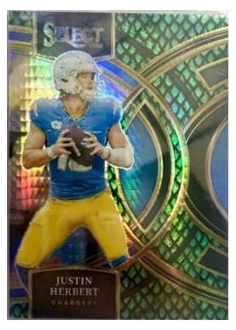 2023 Panini Select Base Set Justin Herbert #136 card