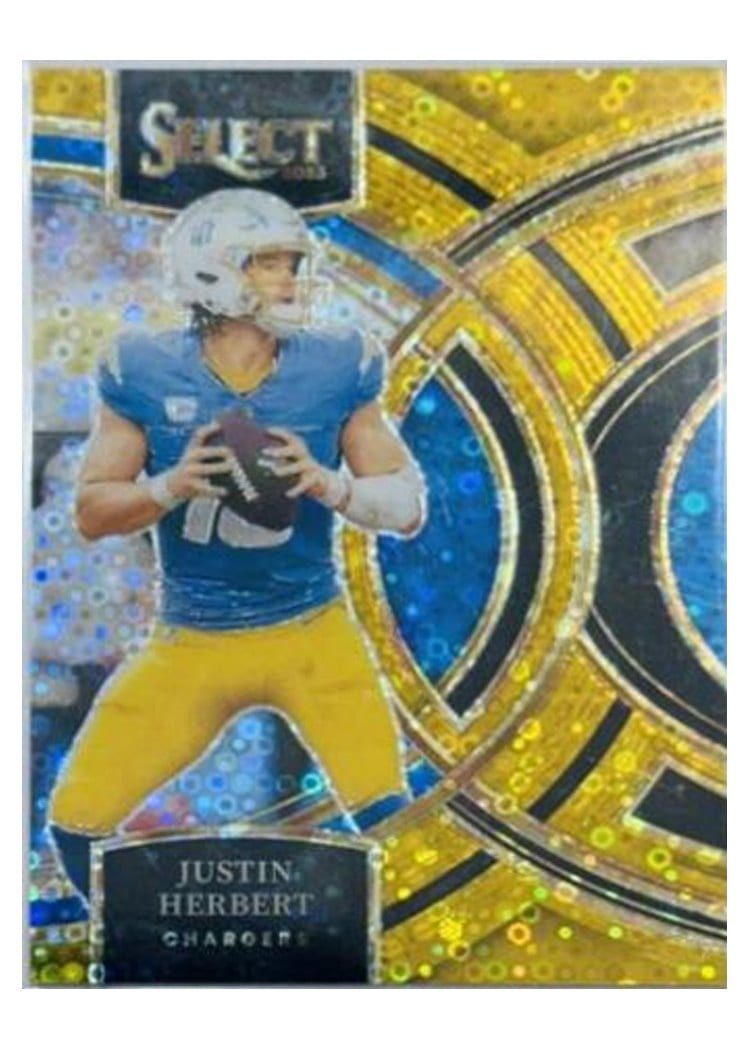 2023 Panini Select Base Set Justin Herbert #136 card