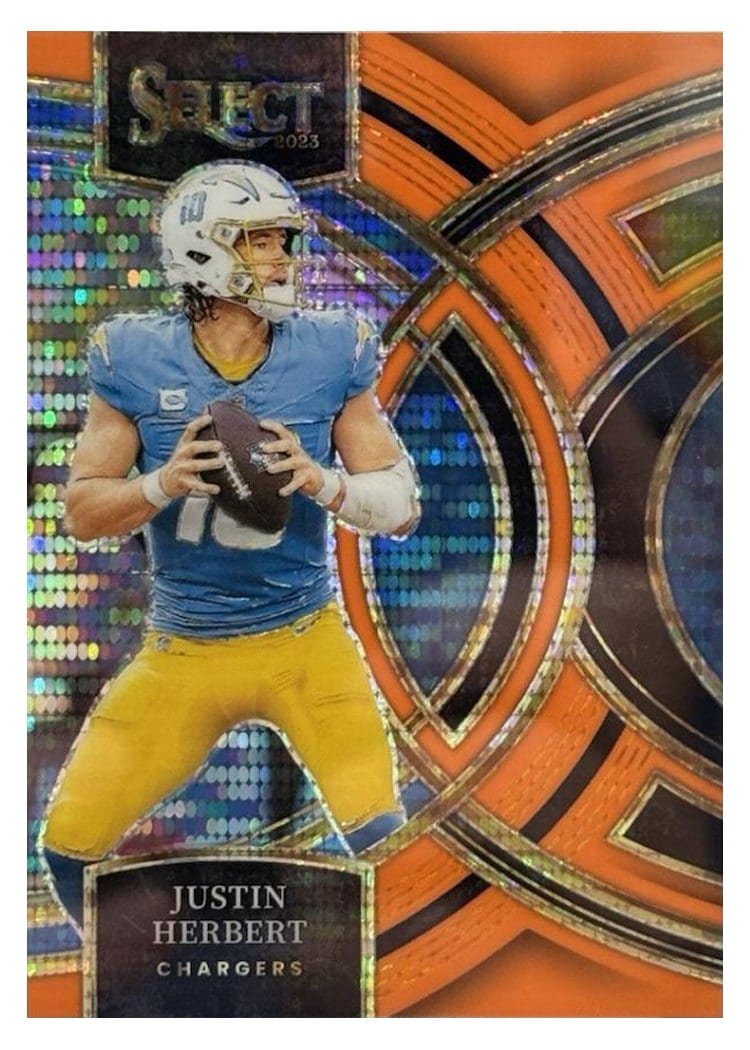 2023 Panini Select Base Set Justin Herbert #136 card
