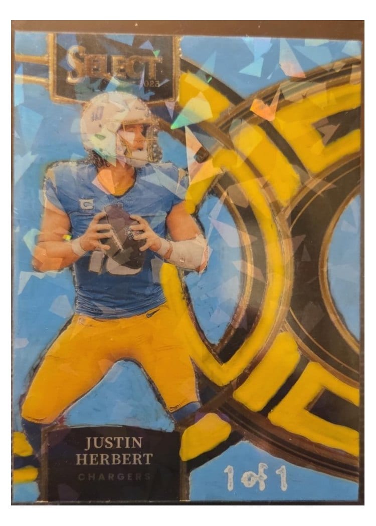 2023 Panini Select Base Set Justin Herbert #136 card