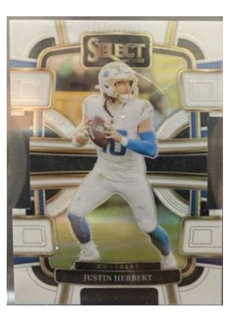 2023 Panini Select Base Set Justin Herbert #52 card