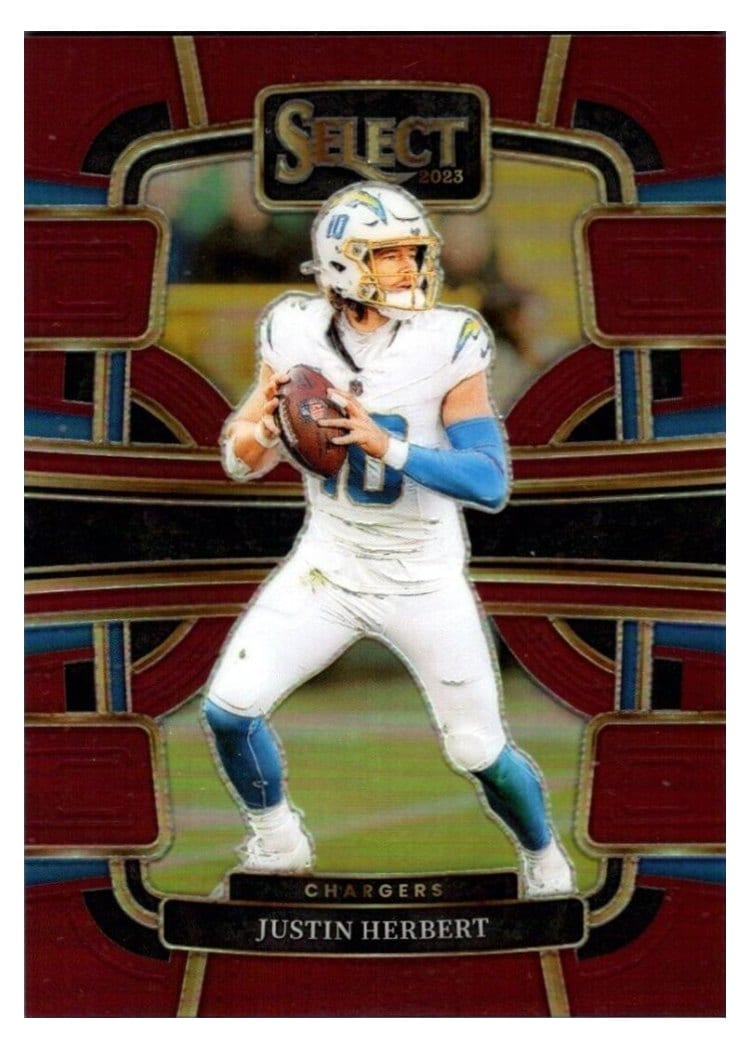 2023 Panini Select Base Set Justin Herbert #52 card