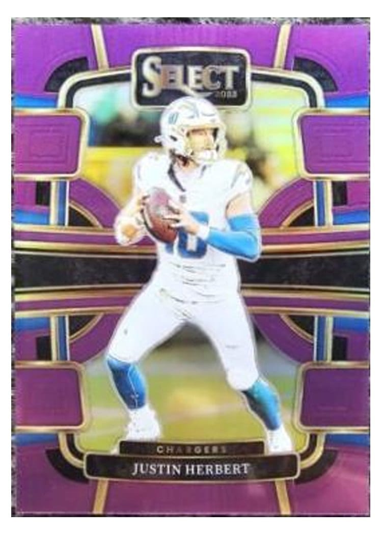 2023 Panini Select Base Set Justin Herbert #52 card