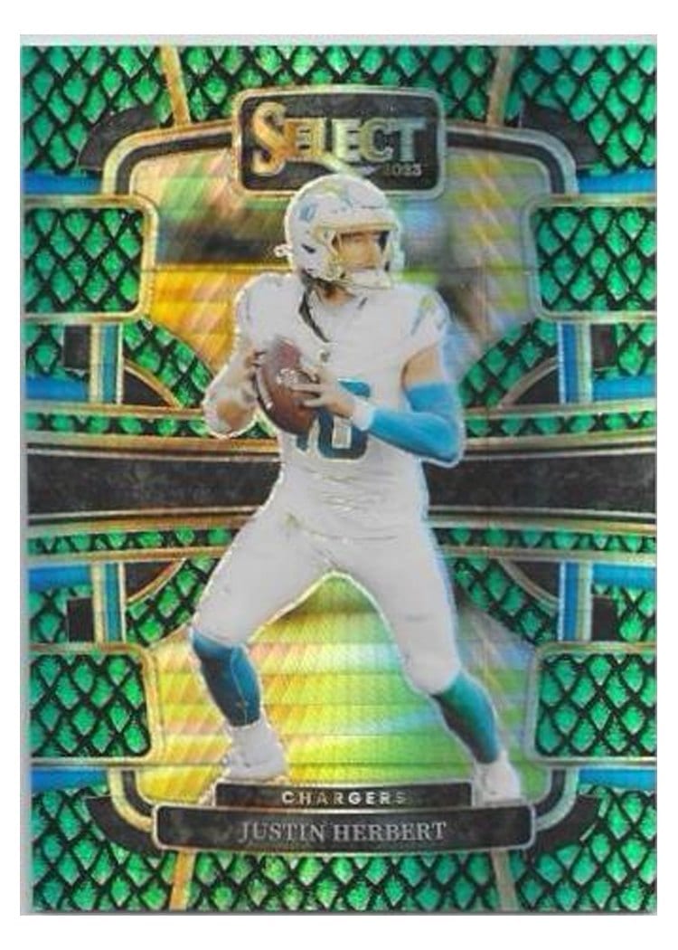 2023 Panini Select Base Set Justin Herbert #52 card