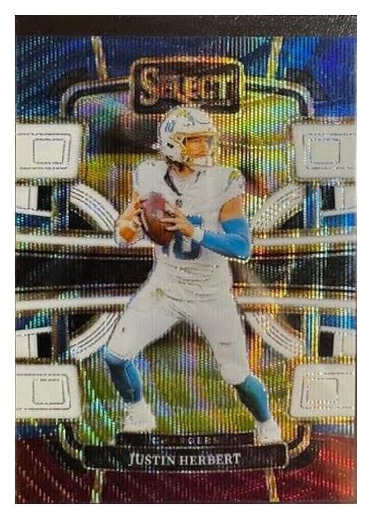 2023 Panini Select Base Set Justin Herbert #52 card