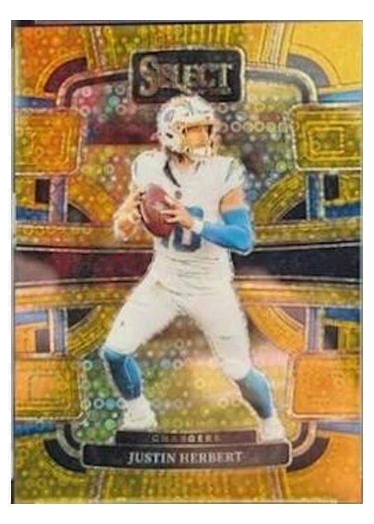 2023 Panini Select Base Set Justin Herbert #52 card
