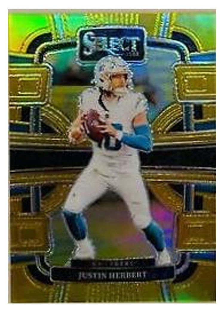 2023 Panini Select Base Set Justin Herbert #52 card