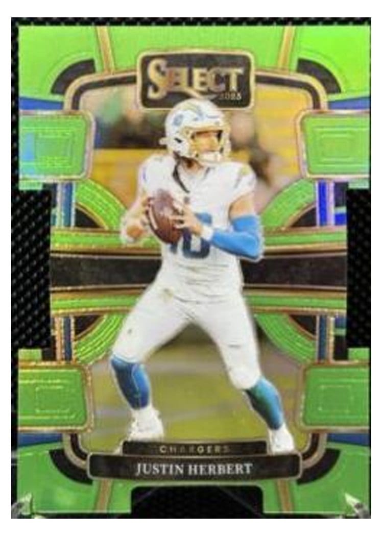 2023 Panini Select Base Set Justin Herbert #52 card
