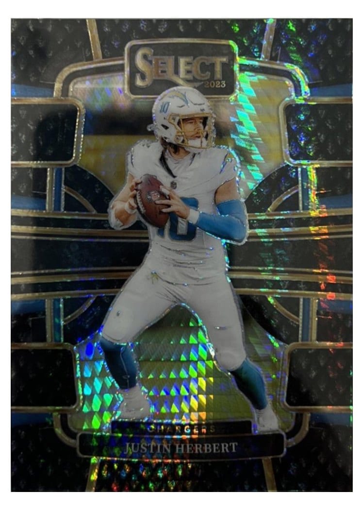 2023 Panini Select Base Set Justin Herbert #52 card