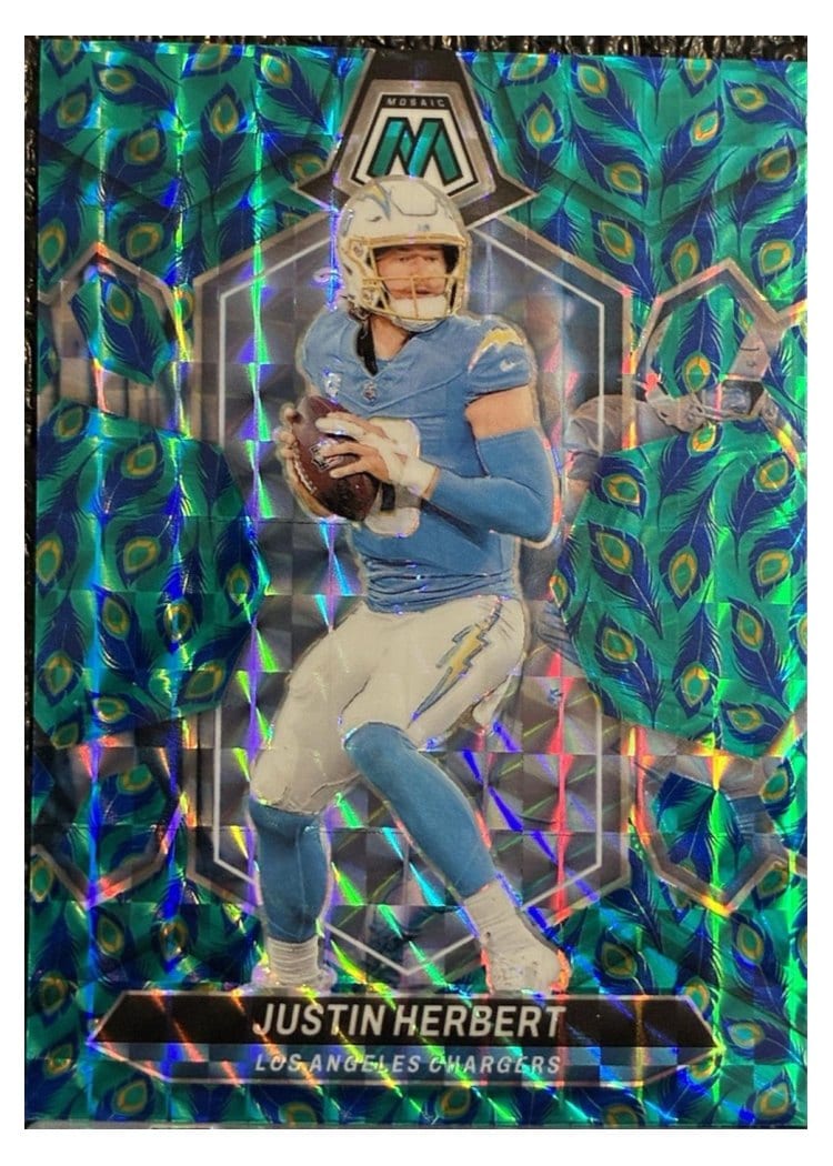 2024 Panini Mosaic Base Set Justin Herbert #120 card