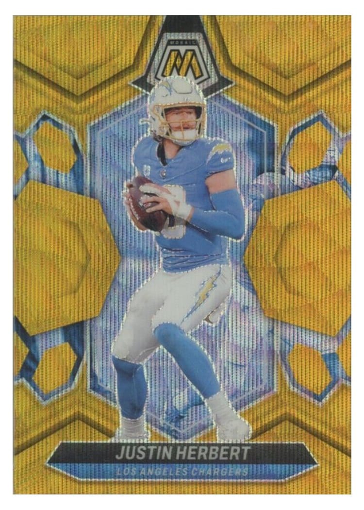 2024 Panini Mosaic Base Set Justin Herbert #120 card