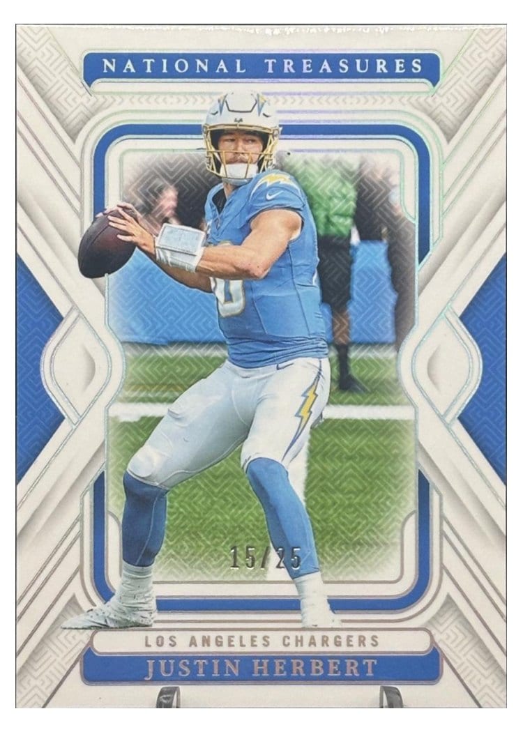2024 Panini National Treasures Base Set Justin Herbert #55 card