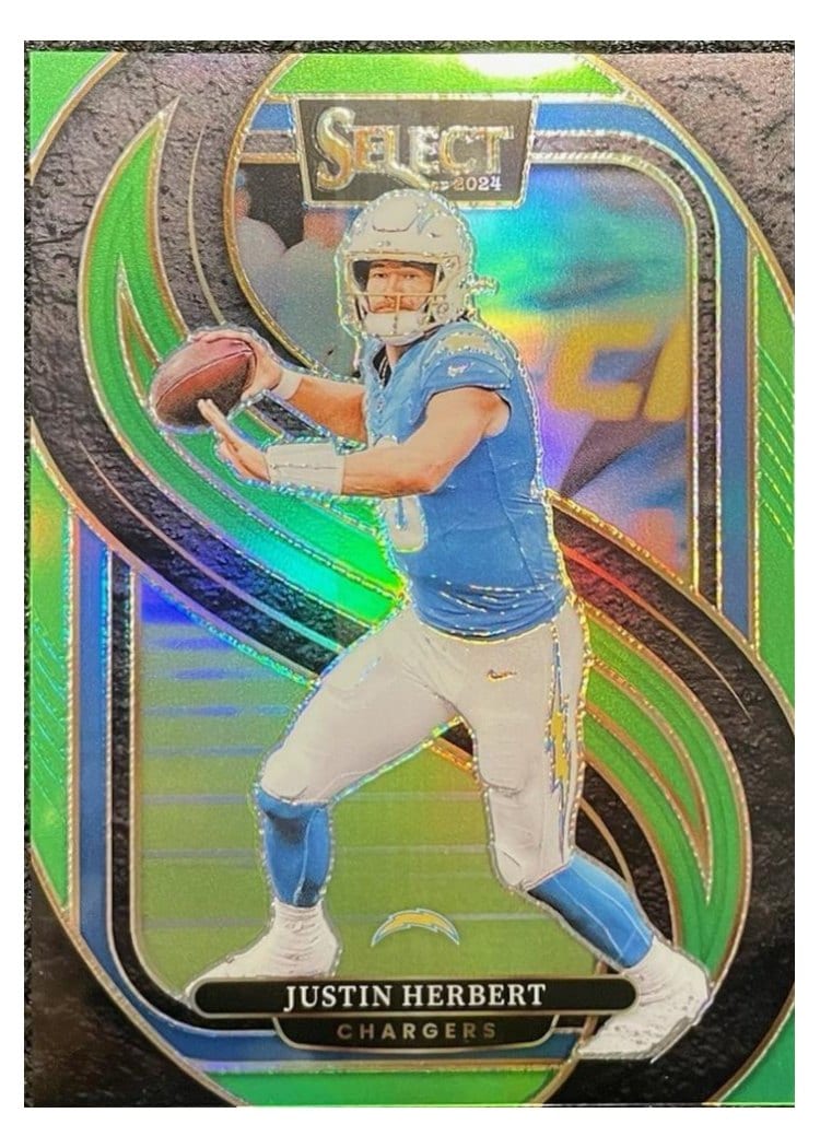 2024 Panini Select Base Set Justin Herbert #131 card