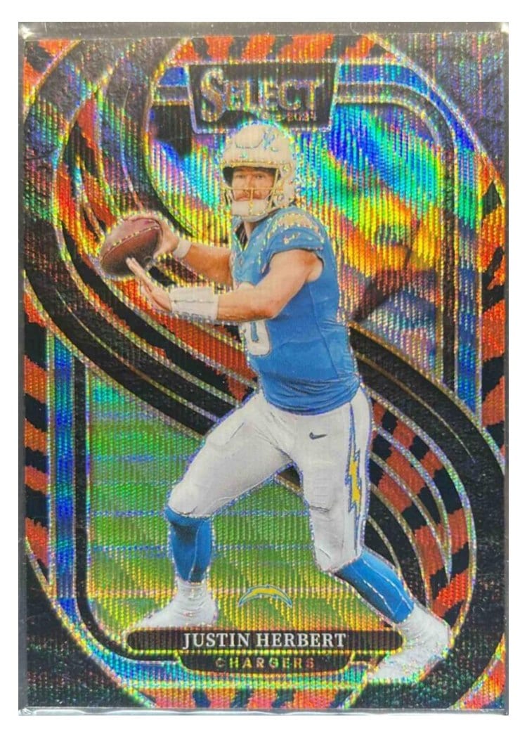 2024 Panini Select Base Set Justin Herbert #131 card