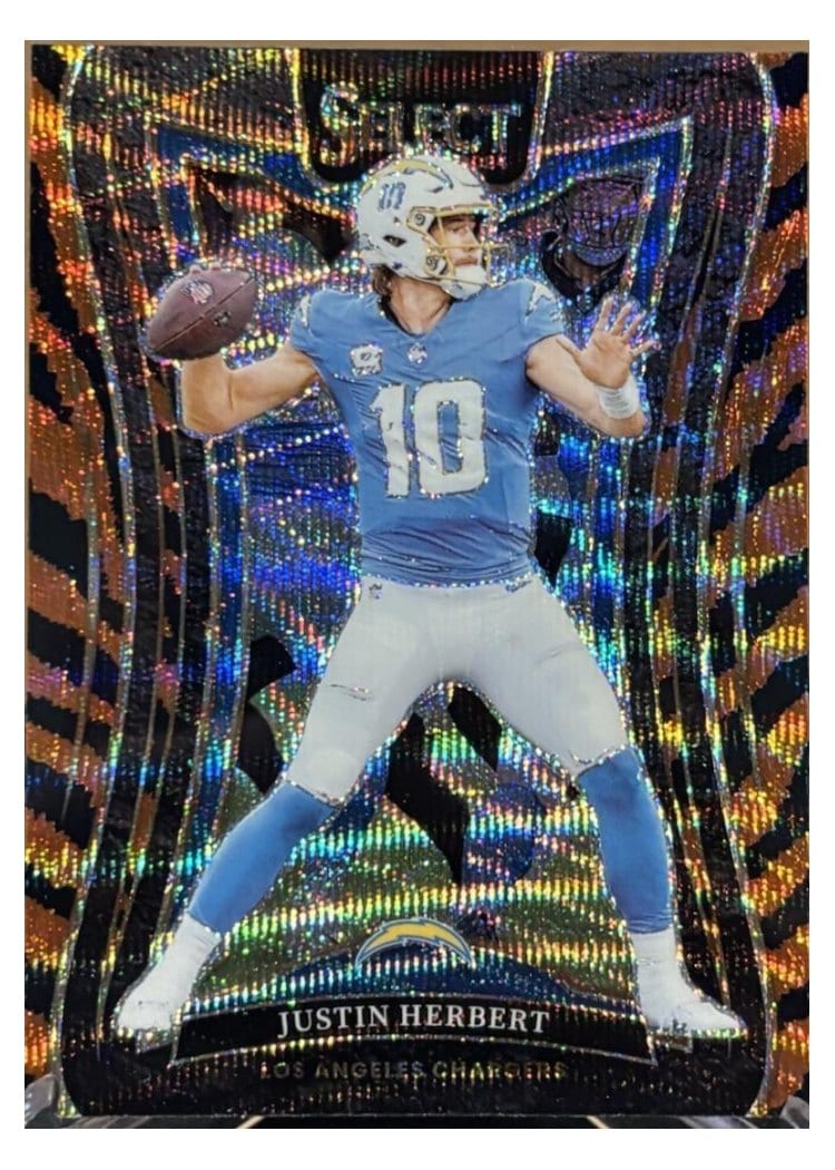 2024 Panini Select Base Set Justin Herbert #395 card