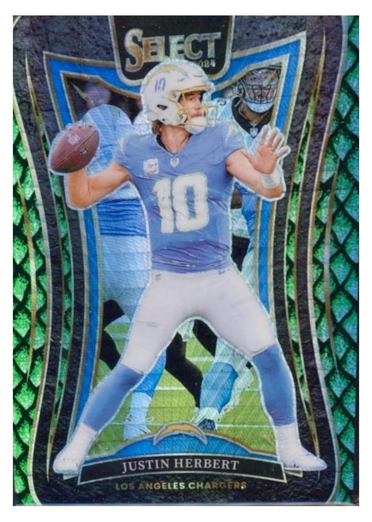 2024 Panini Select Base Set Justin Herbert #395 card