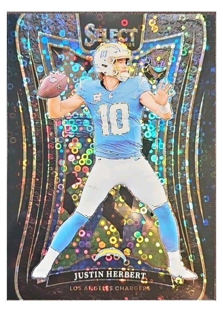 2024 Panini Select Base Set Justin Herbert #395 card