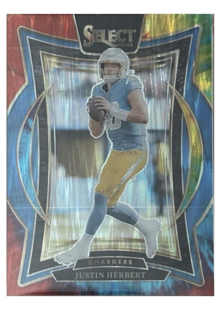 2024 Panini Select Base Set Justin Herbert #41 card