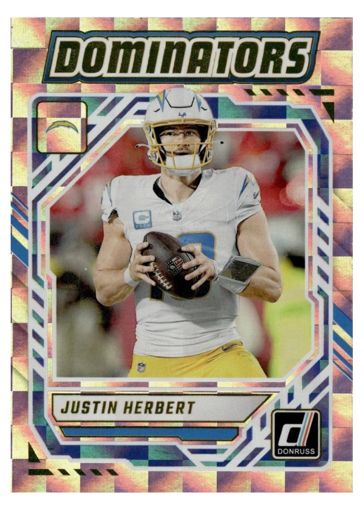 2025 Donruss Dominators Justin Herbert #DOM-JHT card