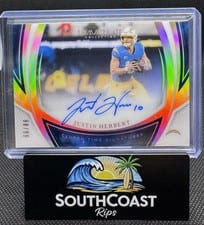 2025 Panini Immaculate Clutch Time Signatures Justin Herbert #CTS-JHT card