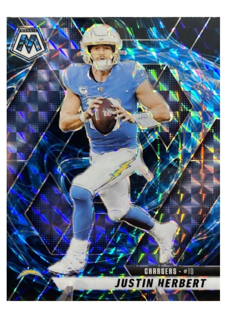 2025 Panini Mosaic Base Set Justin Herbert #80 card