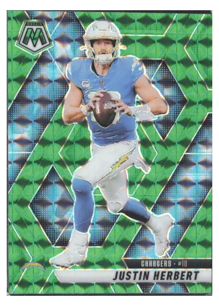 2025 Panini Mosaic Base Set Justin Herbert #80 card
