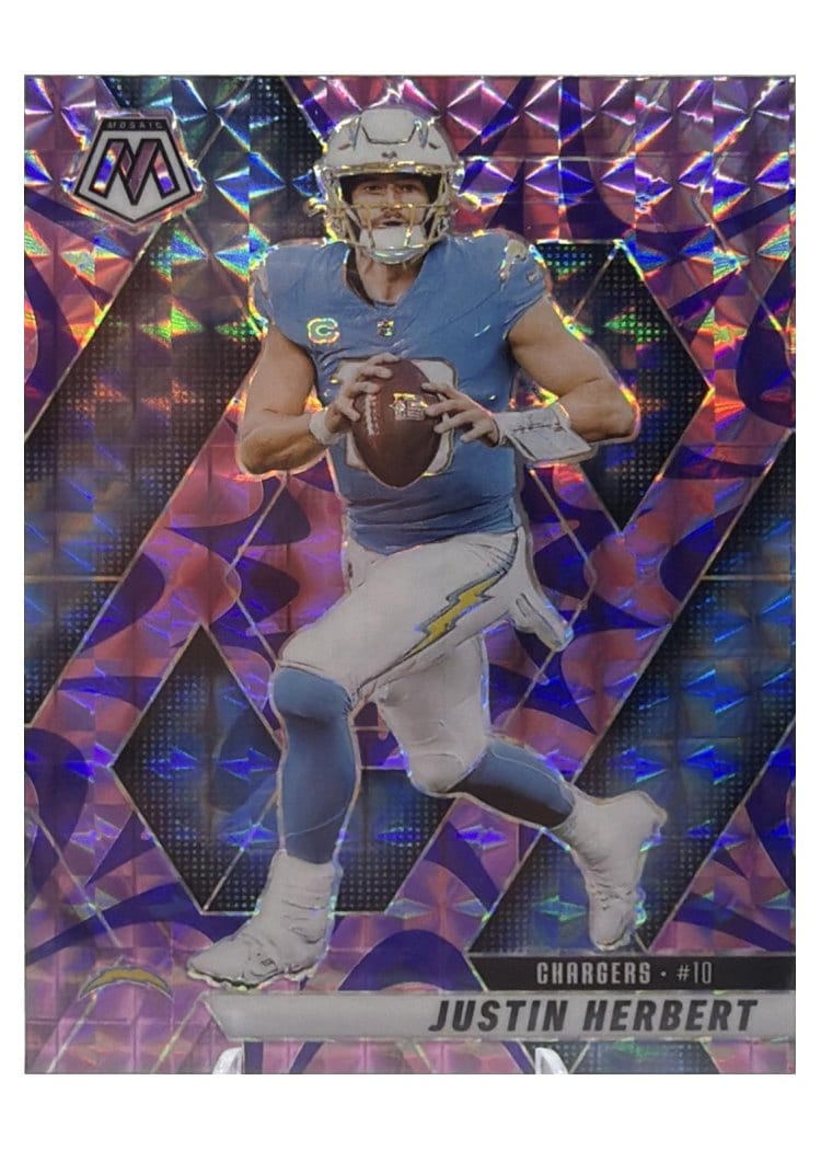 2025 Panini Mosaic Base Set Justin Herbert #80 card