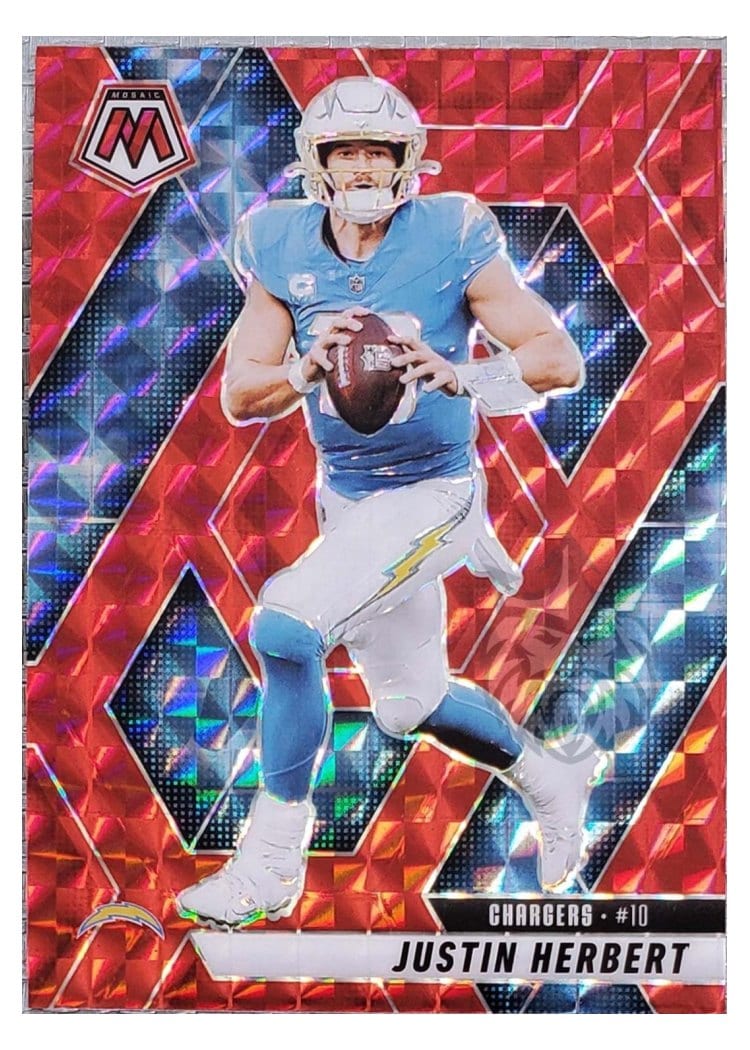 2025 Panini Mosaic Base Set Justin Herbert #80 card