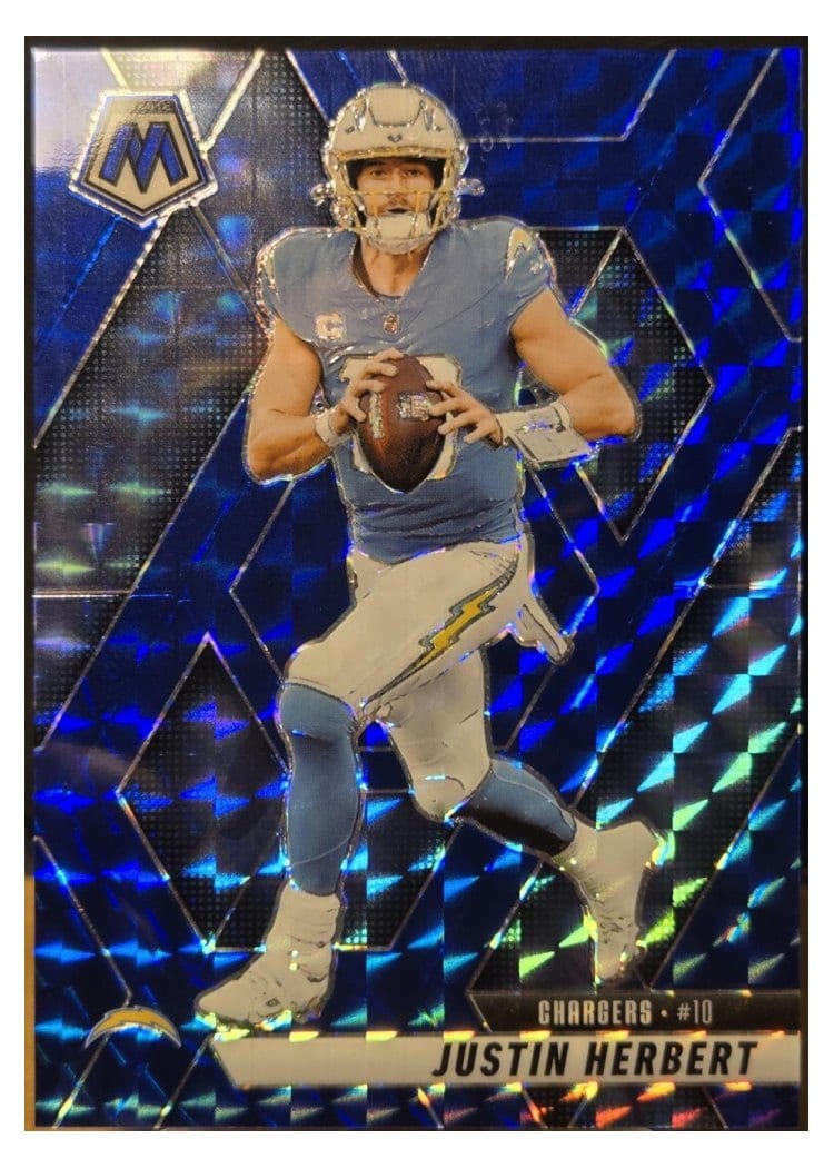 2025 Panini Mosaic Base Set Justin Herbert #80 card
