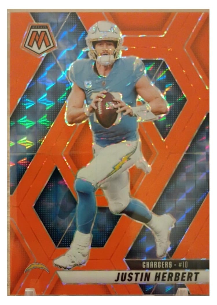 2025 Panini Mosaic Base Set Justin Herbert #80 card
