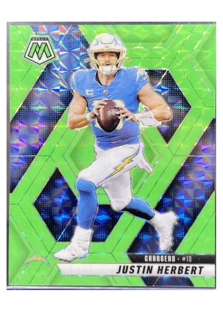 2025 Panini Mosaic Base Set Justin Herbert #80 card
