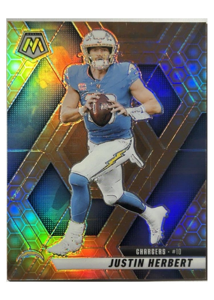 2025 Panini Mosaic Base Set Justin Herbert #80 card