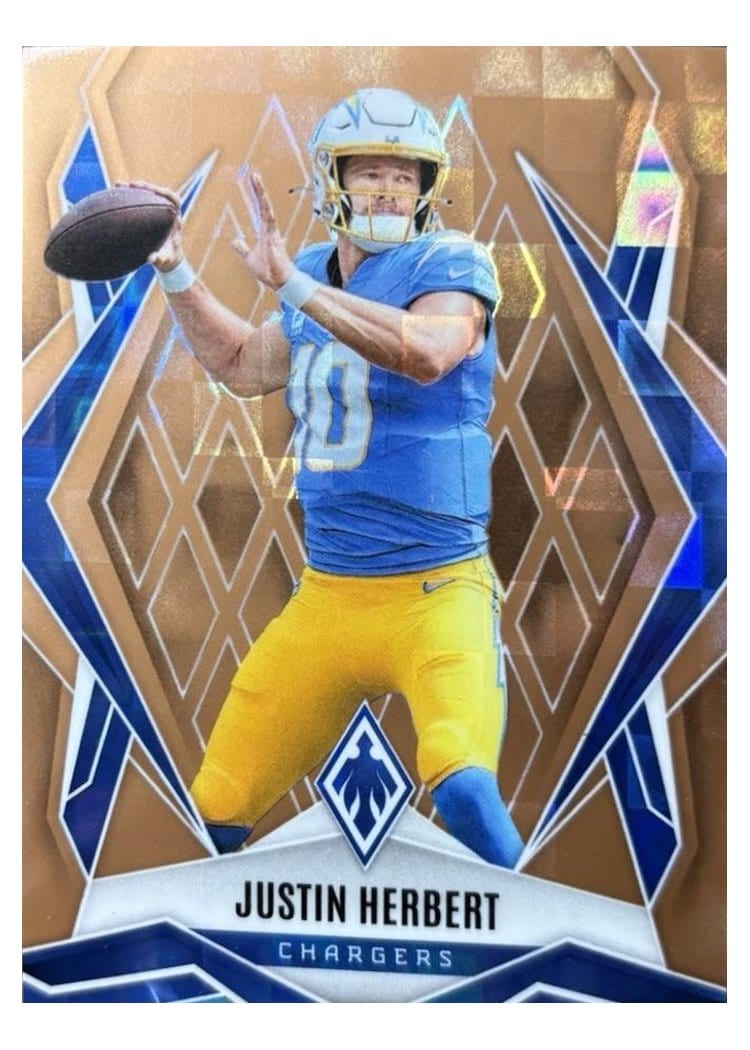 2025 Panini Phoenix Base Set Justin Herbert #58 card