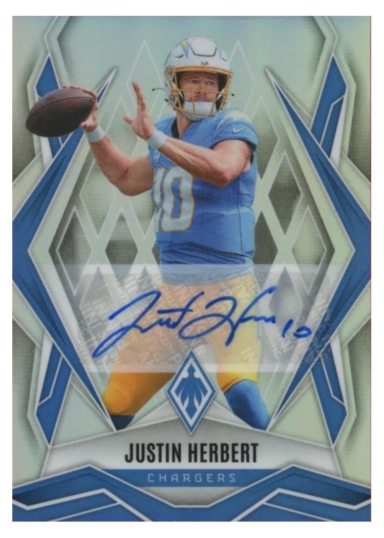 2025 Panini Phoenix Base Set Justin Herbert #58 card