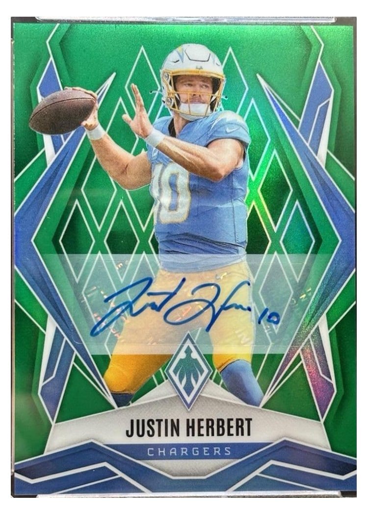 2025 Panini Phoenix Base Set Justin Herbert #58 card