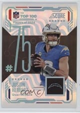 2025 Score Top 100 Justin Herbert #75 card