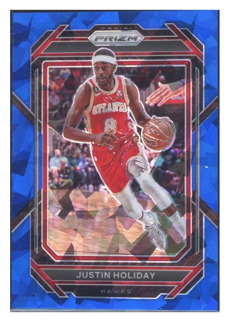 2022-23 Panini Prizm Base Set Justin Holiday Blue Ice Prizm #151 card