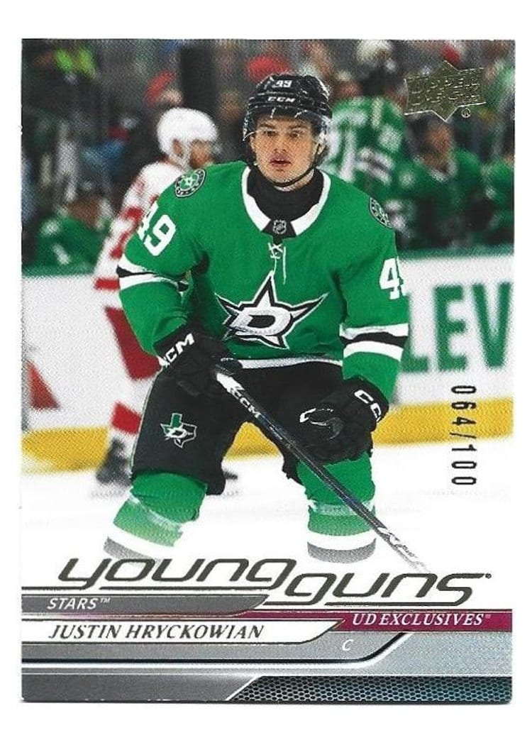 2024-25 Upper Deck Base Set Justin Hryckowian #723 card