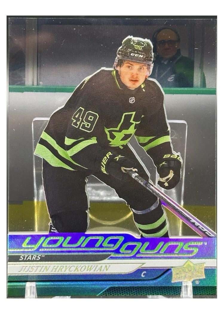 2024-25 Upper Deck Base Set Justin Hryckowian #723 card